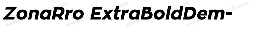 ZonaRro ExtraBoldDem字体转换